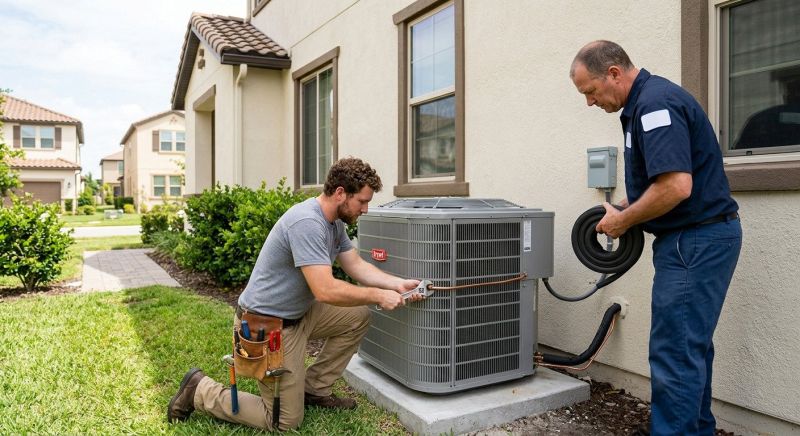 Central AC Installation project example